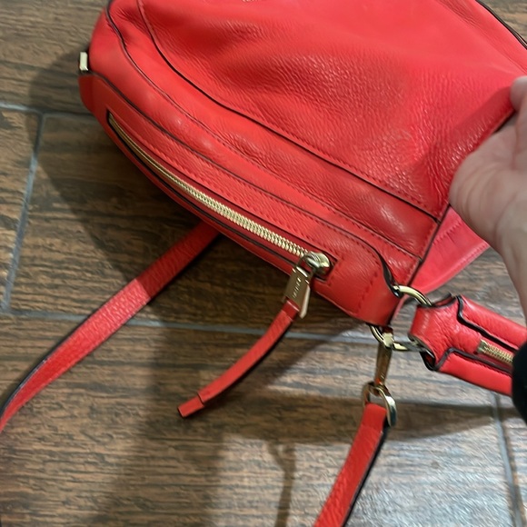 Large Michael red leather crossbody by Michael Kors - Picture 9 of 10